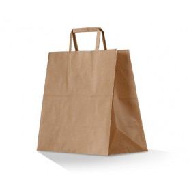 Take Away bruine papieren draagtassen 26x17x25cm 50 stuks  - Home 2