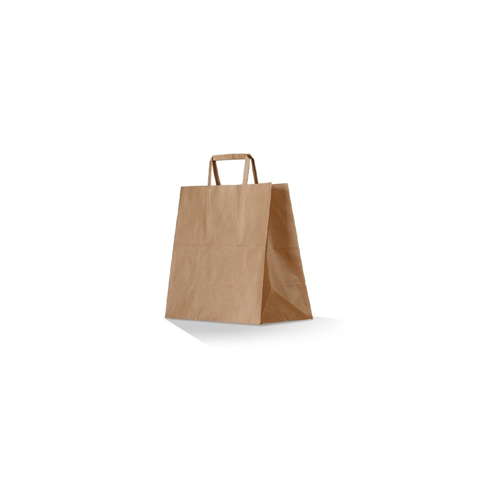 Take Away bruine papieren draagtassen 26x17x25cm 50 stuks  - Home