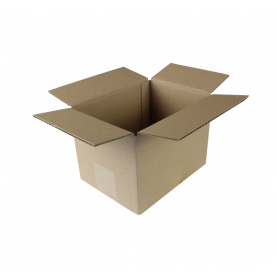 Caisse Carton / Boite En Carton Brun 25 x 15 x 14cm En Simple Canne...