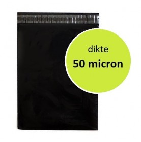 Zwarte Plastic Envelop / Webshopzakken / Verzendzakken 16,5x24,5cm ... 2