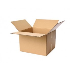 Kartonnen dozen in bruin enkelgolfkarton formaat A4 31x22x20cm  - Home