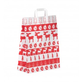 Kerst draagtassen van kraftpapier met platte oren " Noorwegen"  - Home 2
