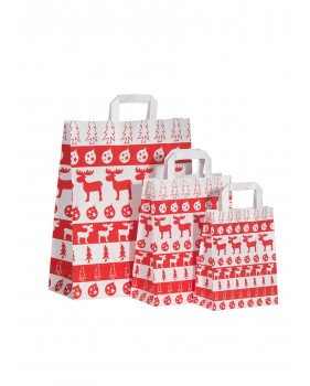 Kerst draagtassen van kraftpapier met platte oren " Noorwegen"  - Home