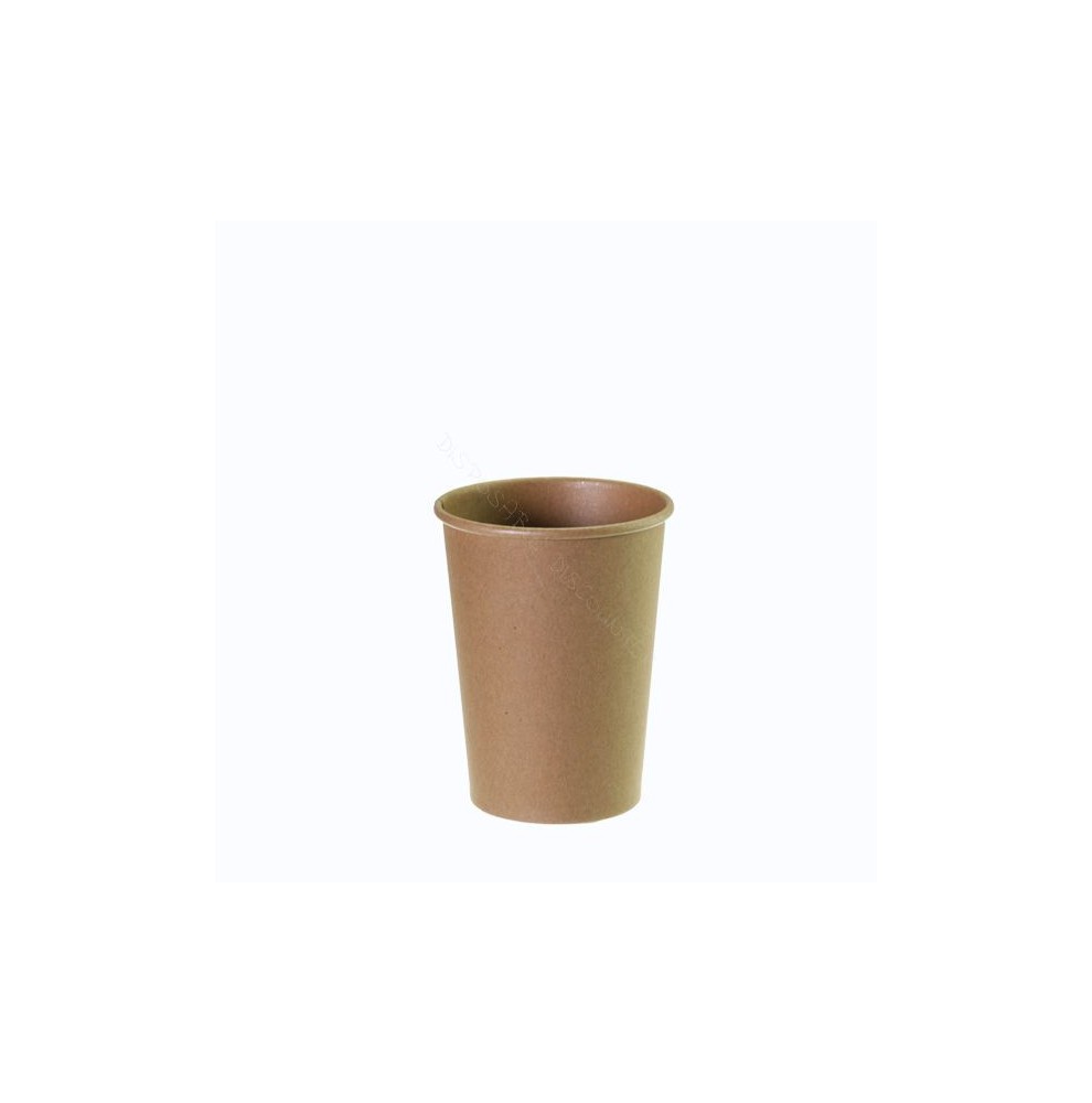 Gobelet à café à emporter Kraft 80mm 240ml marron- 100 pièces  - Ac...