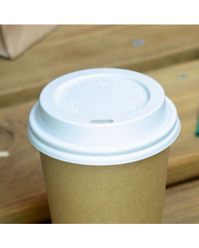 Gobelet à café à emporter Kraft 80mm 240ml marron- 100 pièces + cou...