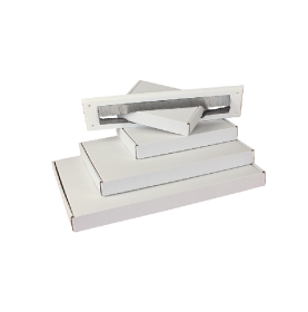 Boîte blanche pour boîtes aux lettres format A6 - 16x11x3 cm  - Acc... 2