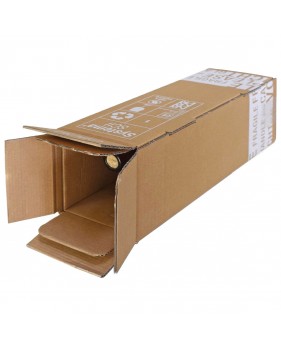 Wijnverzenddoos 1 fles dubbelgolf / Verzenddoos voor 1 fles / Flesv...