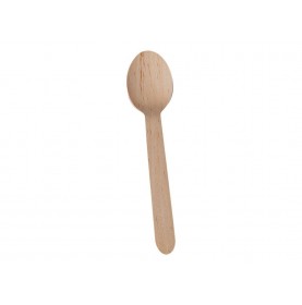 100 x BIO Houten lepels 16cm  - Home