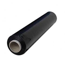 Zwarte rekfolie voor handmatig wikkelen, 50 cm x300m 20µm 1.5kg  - ...