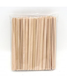 100 x Bâtonnets de Café en Bois de Bouleau Jetables  - Accueil