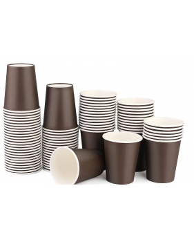Koffiebeker karton 80mm 240ml 8oz zwart 100 stuks  - Home