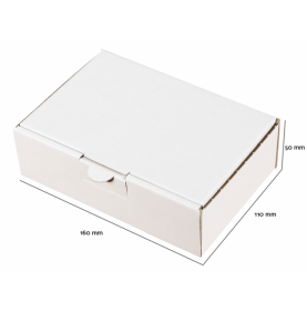 Ecologische Postdozen/ Verzenddozen formaat A6 16x11x5cm  - Home