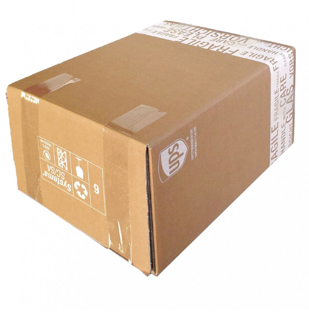 Boite d'expédition pour 6 bouteilles - double cannelure  - Accueil