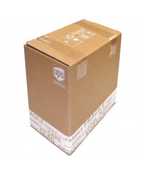 Wijnverzenddoos 6 flessen dubbelgolf / Verzenddoos voor 1 fles / Fl...