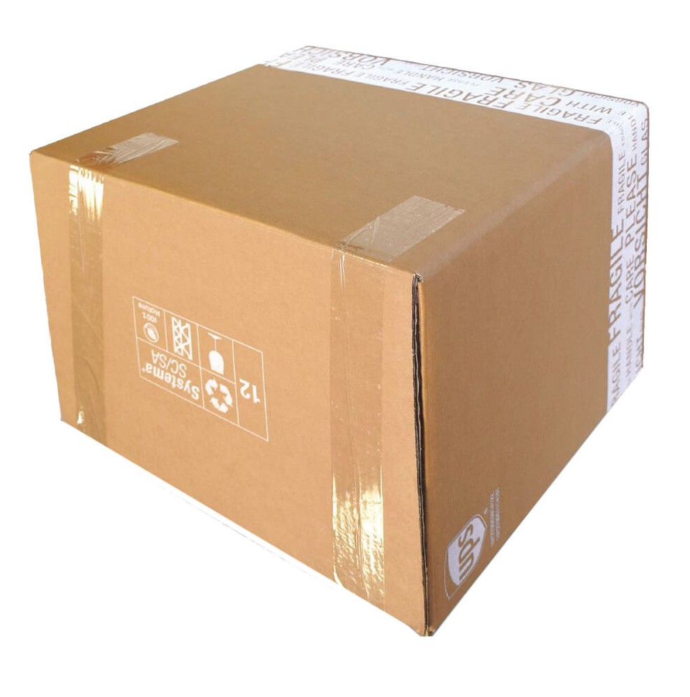 Boite d'expédition pour 12 bouteilles - double cannelure  - Accueil