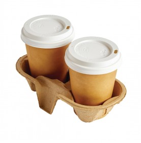 Coffee to go koffiebeker Nature Kraft 80mm 240ml 8oz bruin- 100 stu...