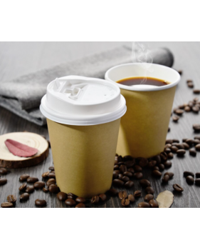 Coffee to go koffiebeker Nature Kraft 80mm 240ml 8oz bruin- 100 stu...