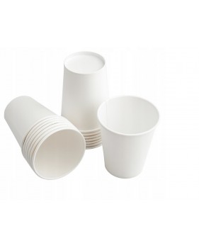 100 kartonnen borden 23cm + 100 kartonnen bekers 240ml-Wegwerp serv...