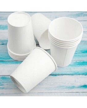 100 kartonnen borden 23cm + 100 kartonnen bekers 240ml-Wegwerp serv...