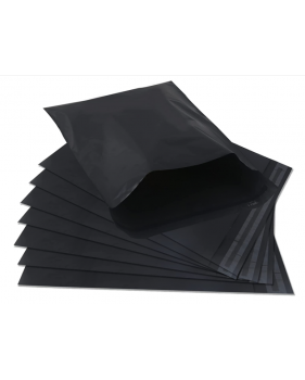 50 x Zwarte Plastic Envelop Webshopzakken/ Verzendzakken / Verzende...