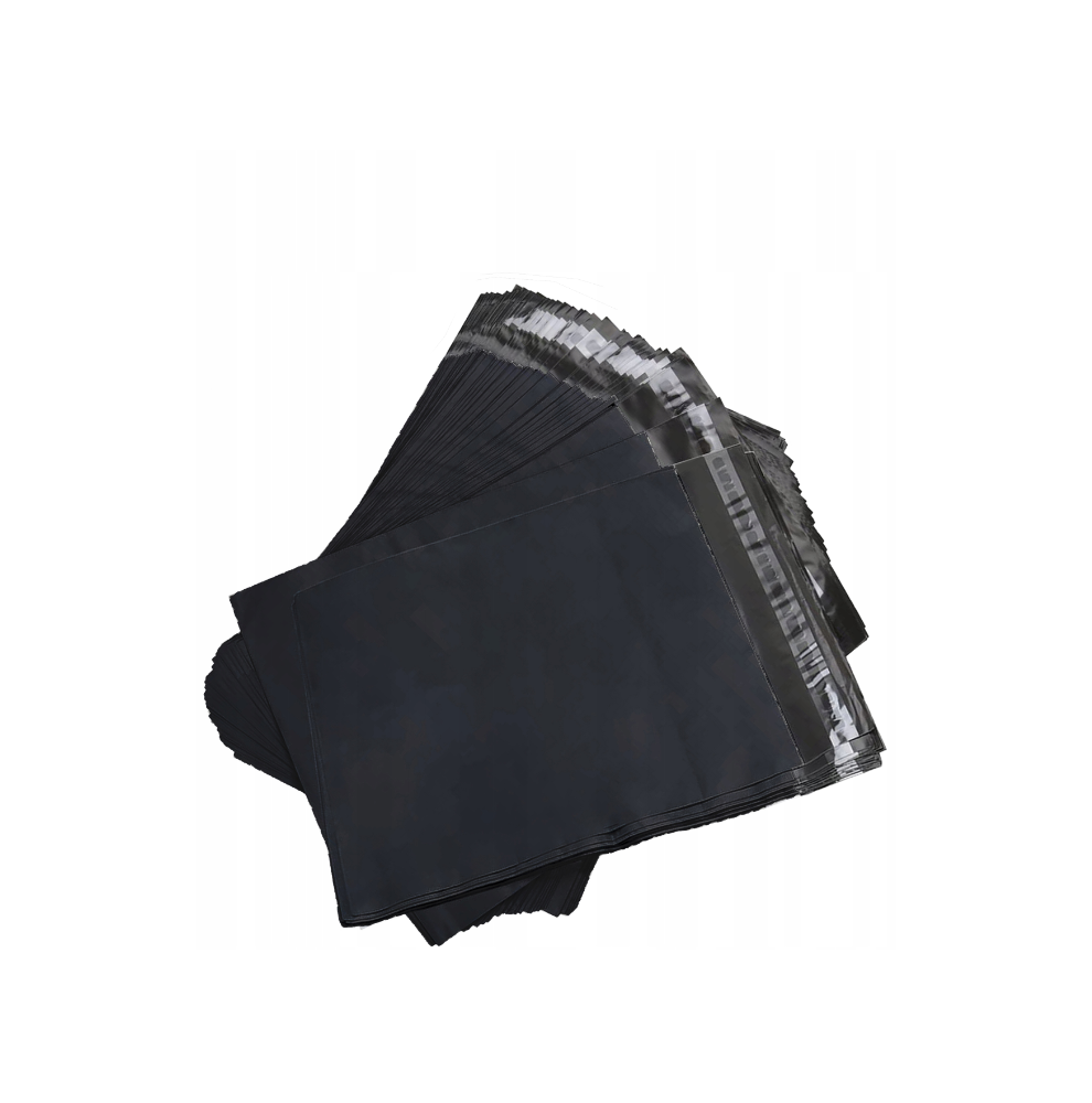 50 x Zwarte Plastic Envelop Webshopzakken/ Verzendzakken / Verzende...