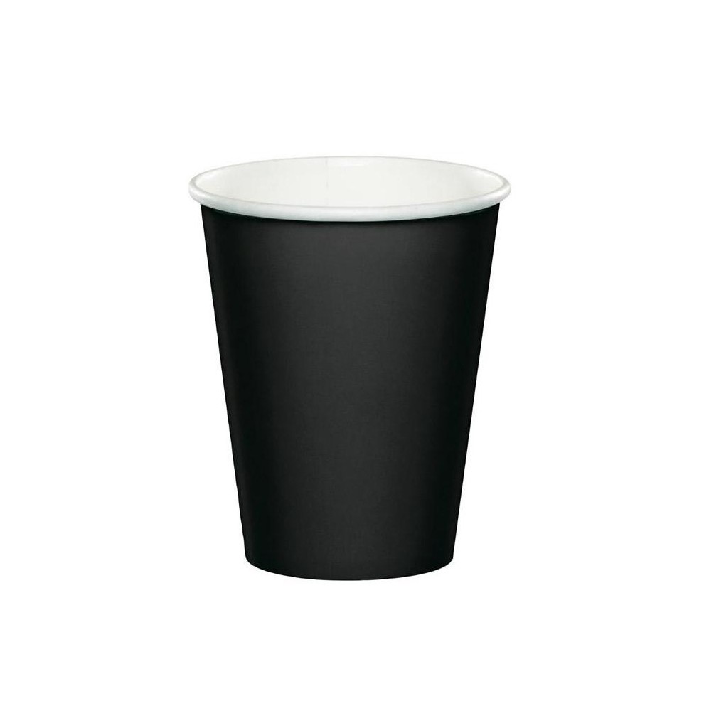 Koffiebeker karton 80mm 240ml 8oz zwart 100 stuks  - Home