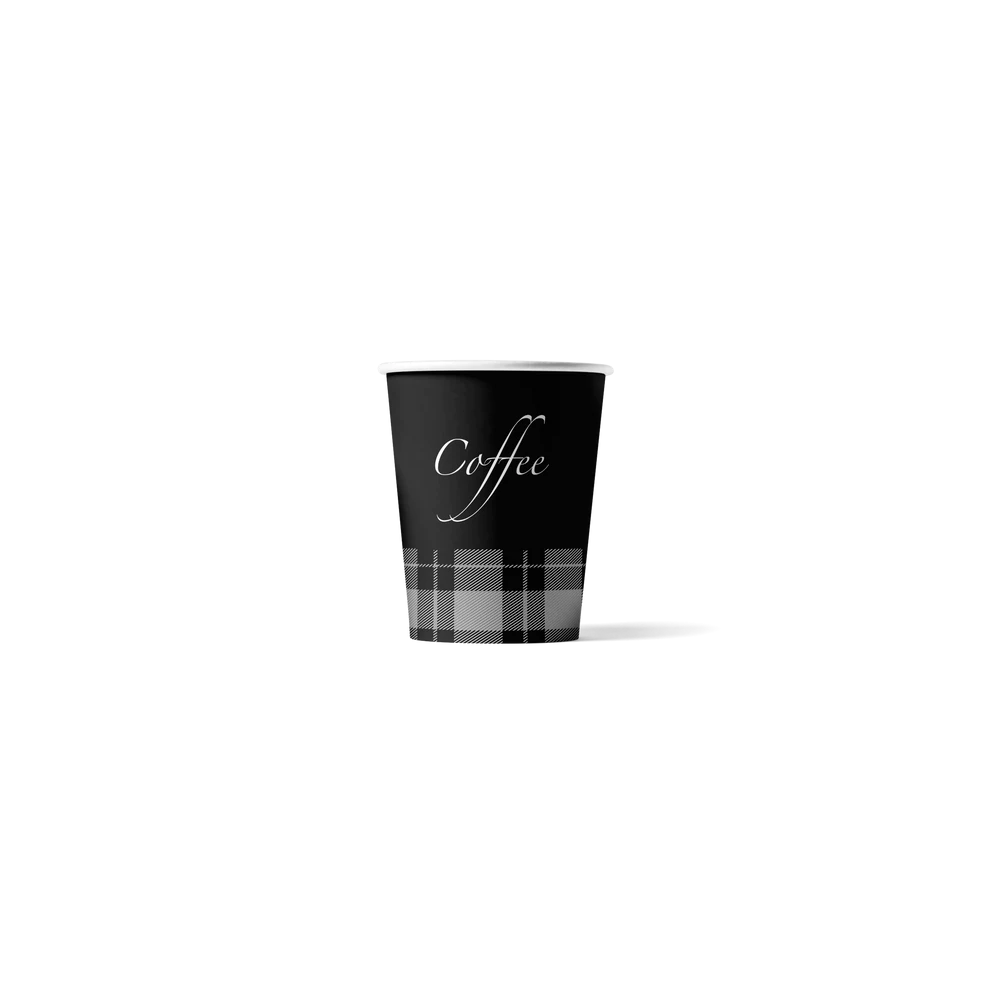 Gobelet à café en carton 70,3mm 180ml "Premium"+ couvercles-100 piè...