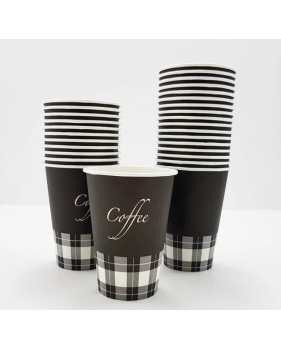 Gobelet à café en carton 70,3mm 180ml "Premium"+ couvercles-100 piè...
